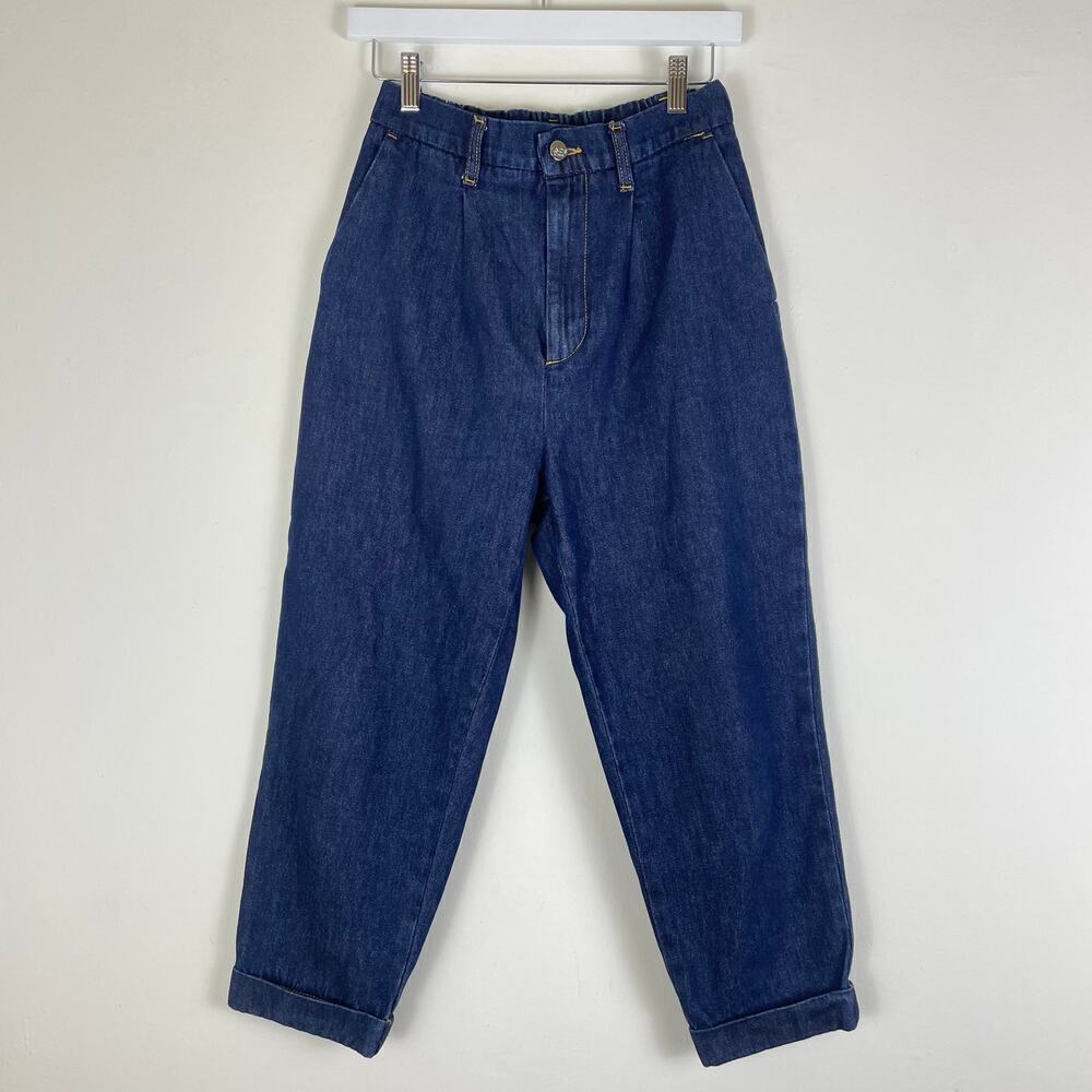 KAOS denim chino mom pant cropped size 26 - 100% cotton